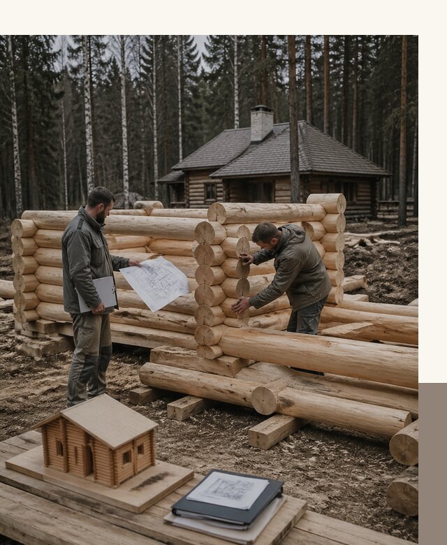 Проектирование и строительство домов из бревна в Россоши